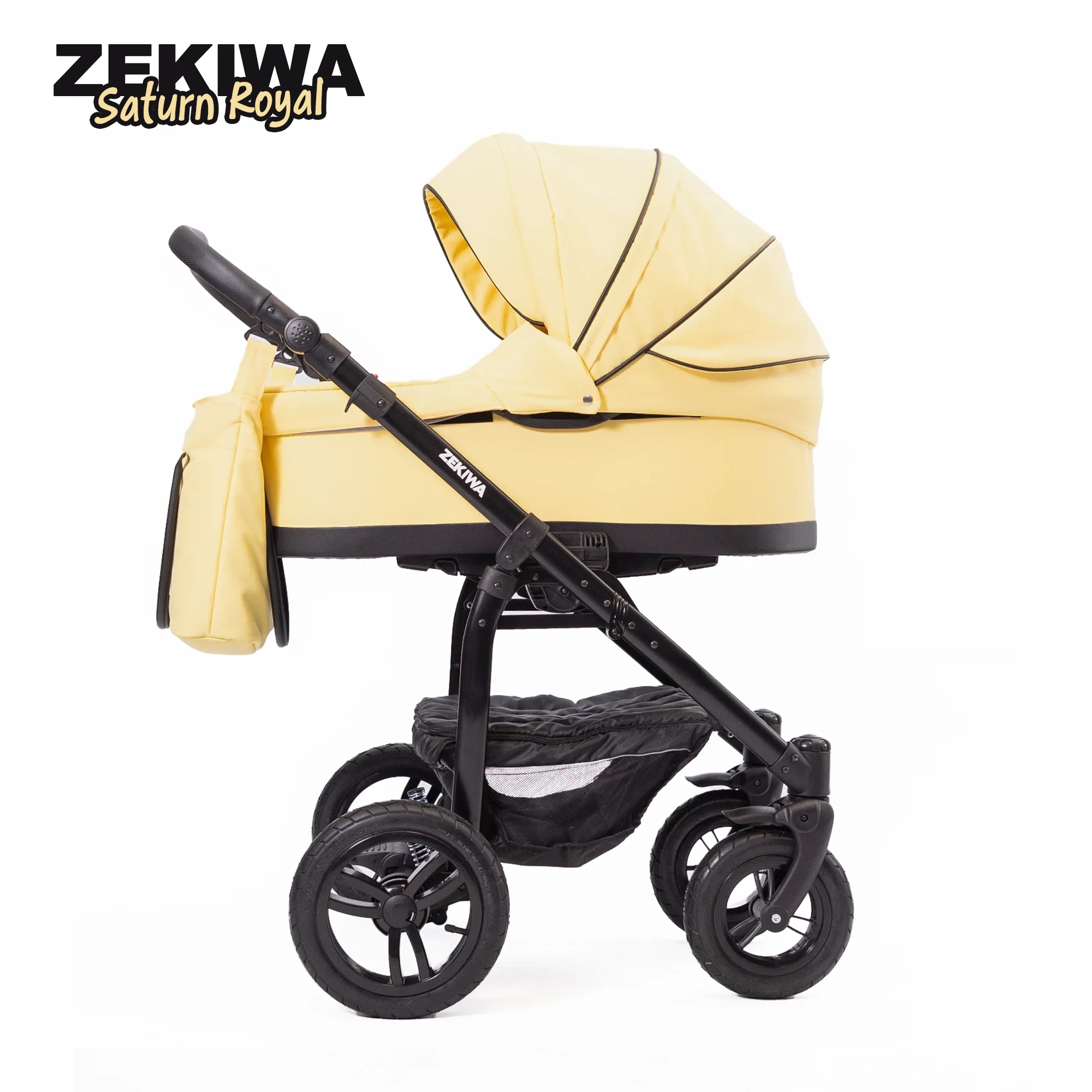 ZEKIWA Probefahrt - Kinderwagen mit 81cm XL Liegefläche | Saturn Royal Yellow