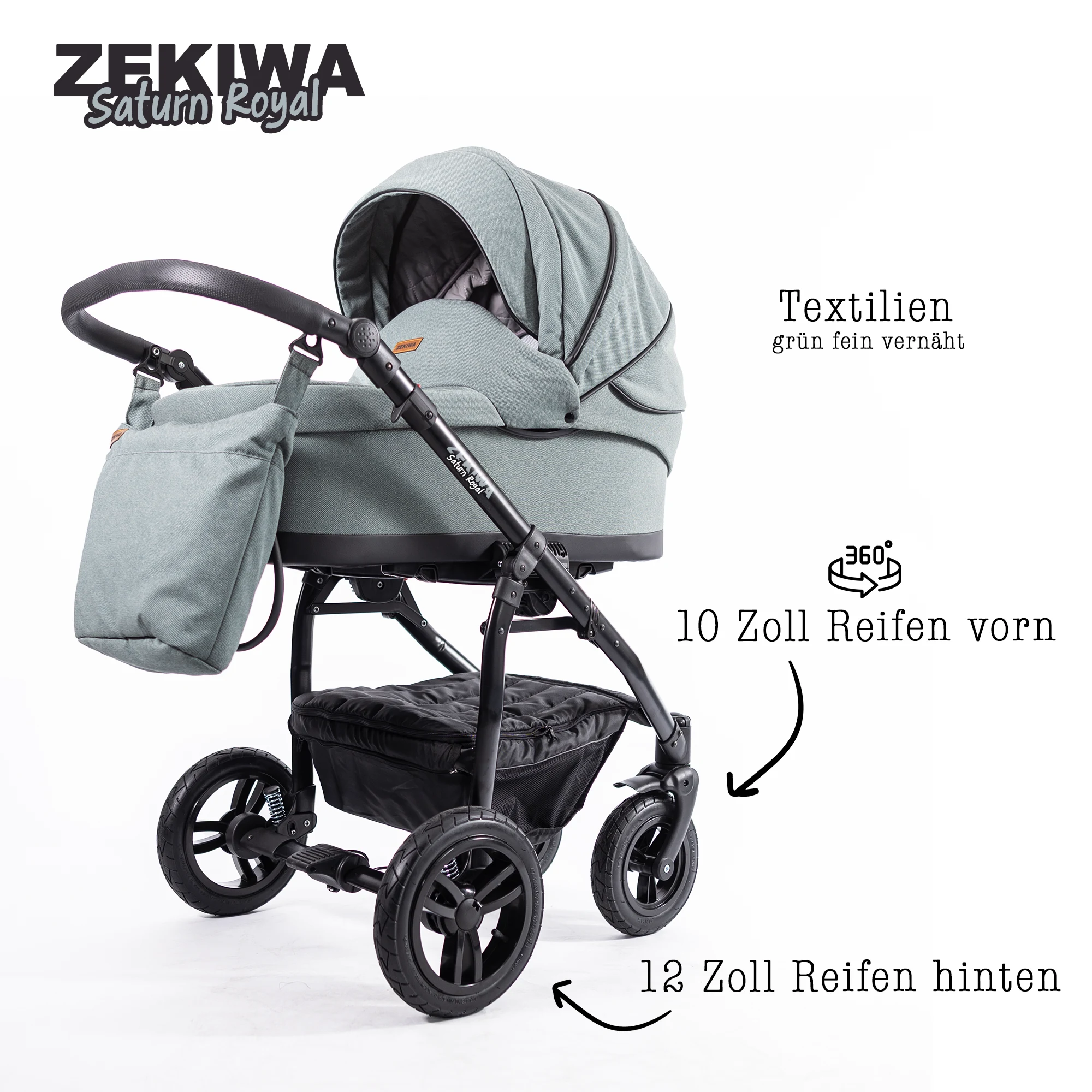 Kinderwagen-Probefahrt über das Wochenende - Kinderwagen mit 81cm XL Liegefläche | Saturn Royal