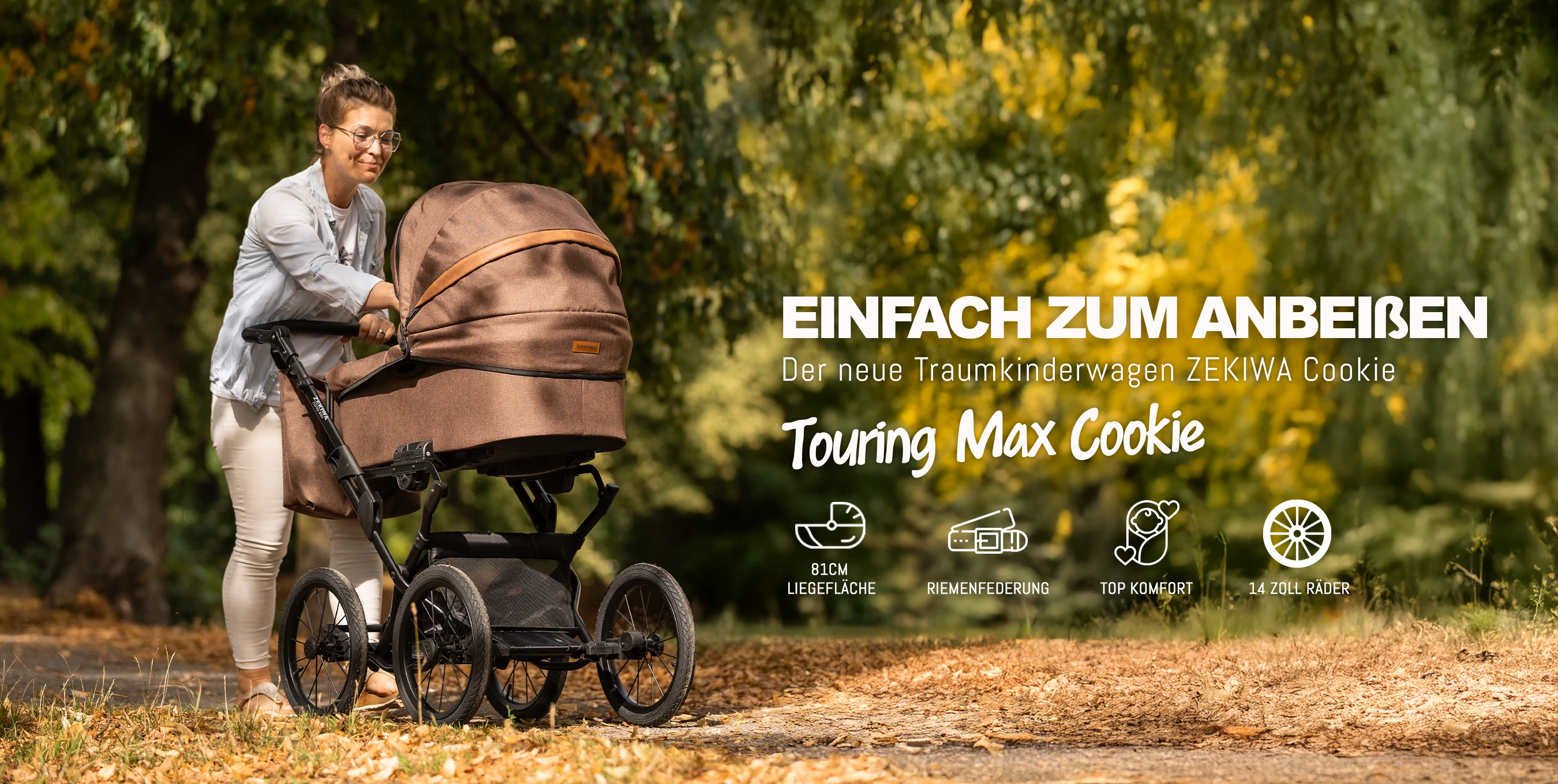 ZEKIWA Kinderwagen Touring Max Cookie - Deine Babyerstausstattung