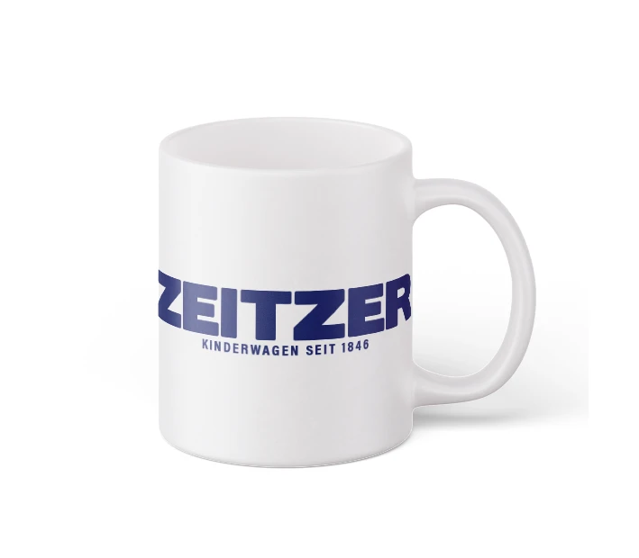 ZEKIWA Tasse ZEITZER Kinderwagen seit 1846 - weiß
