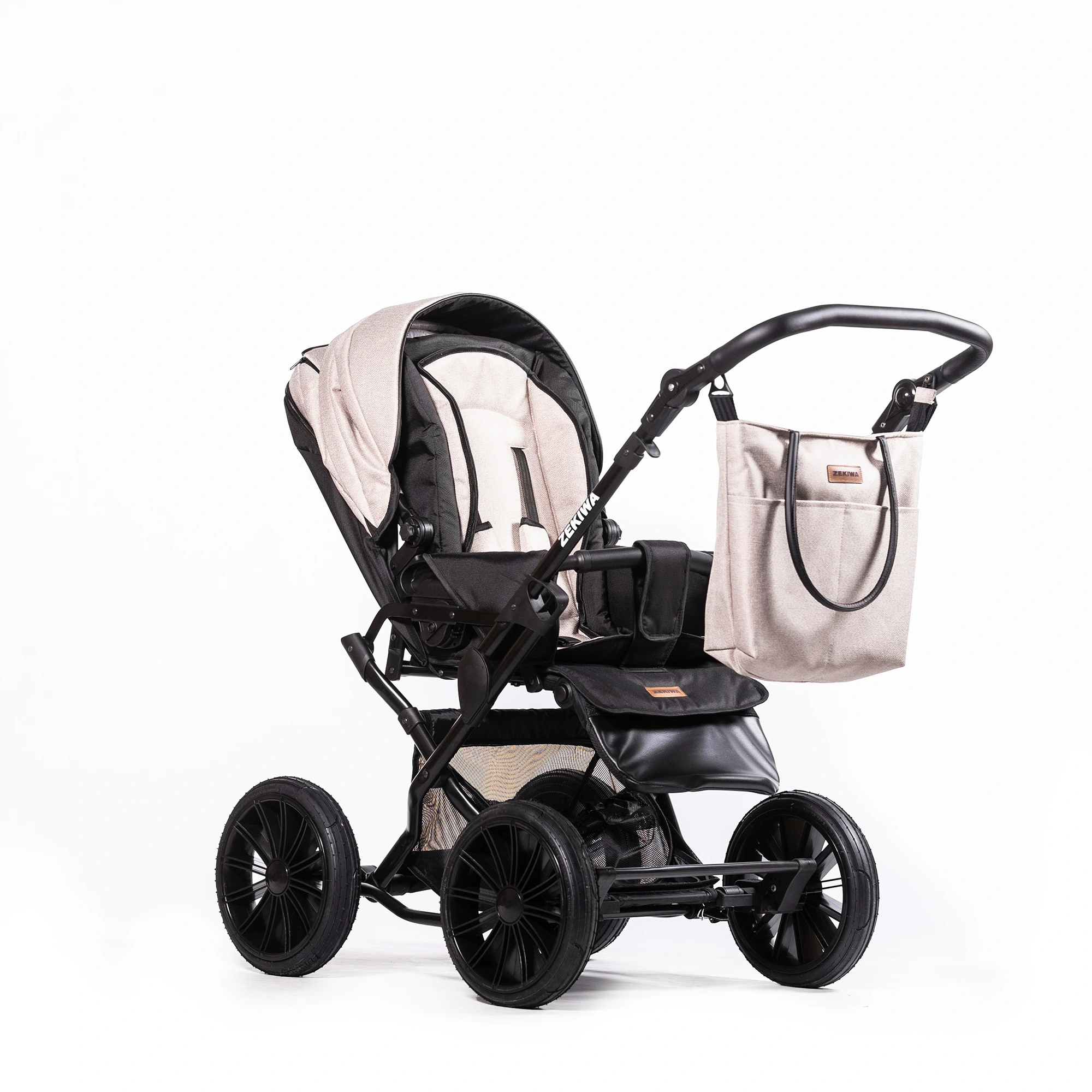 ZEKIWA Kinderwagen Indigo - Erstlingswagen - Babyerstausstattung Touring Max Sand