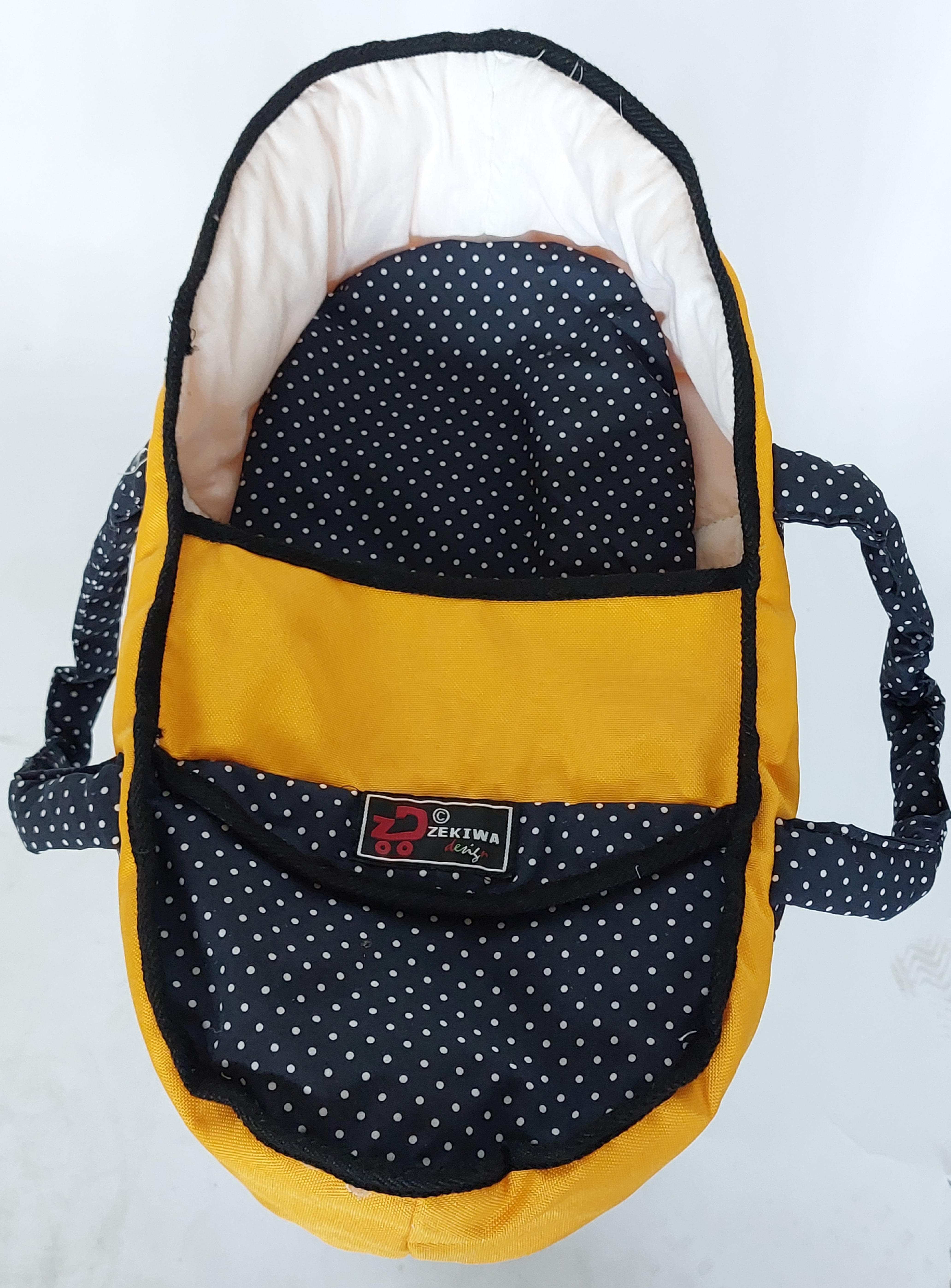 Puppen-Tragetasche "S" Gelb - Blau