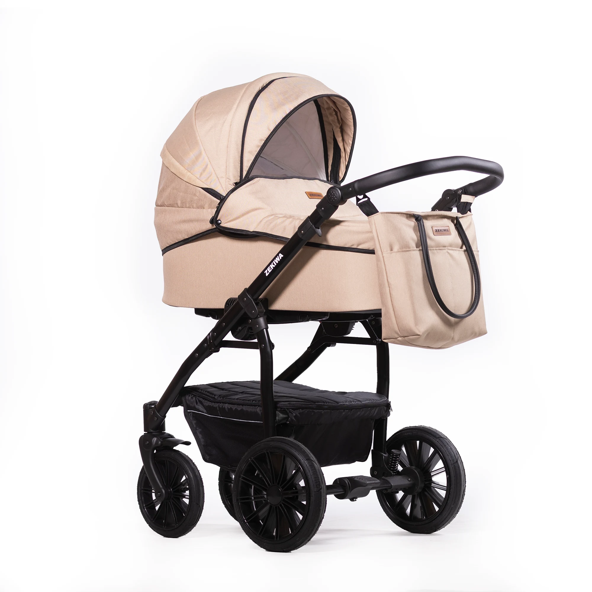 ZEKIWA Kinderwagen Indigo - Erstlingswagen - Babyerstausstattung Touring Max Sand