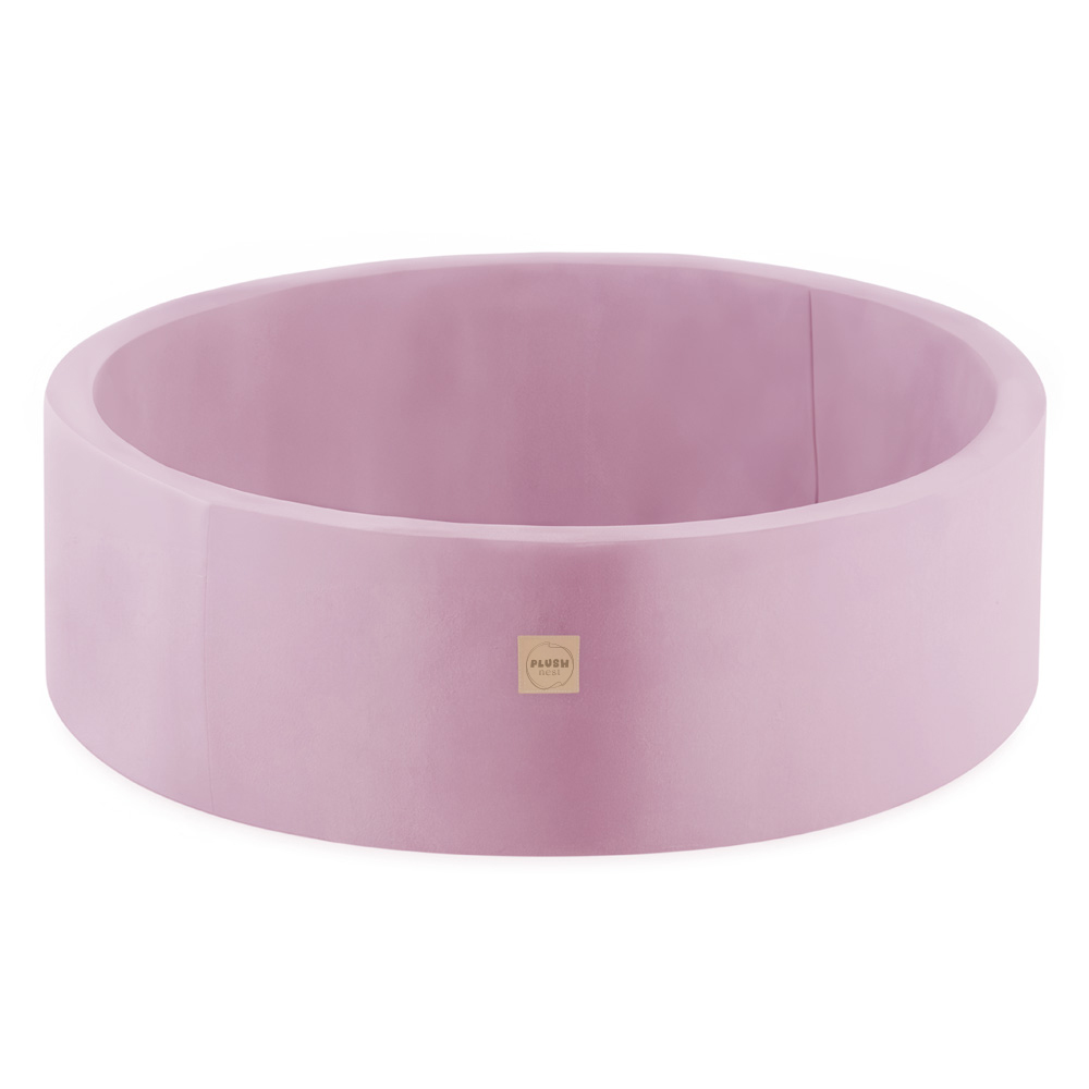 PLUSH NEST Trockenbecken, 90×30 cm, rund, rosa, Samt