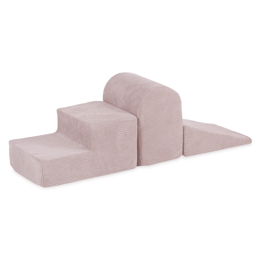 PLUSH NEST Spielplatz, 3 Elemente, hellrosa, Premium-Cord