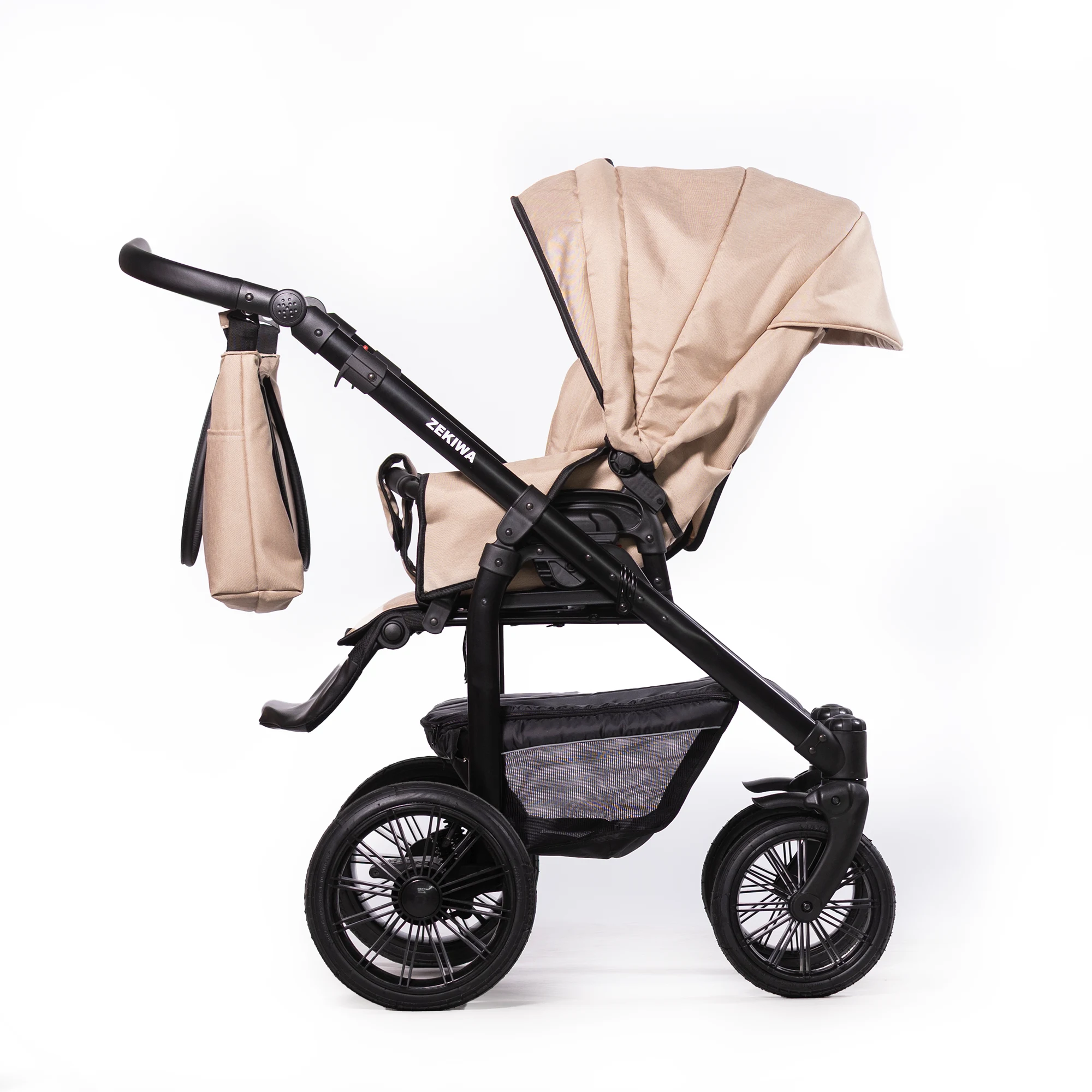 ZEKIWA Kinderwagen Indigo - Erstlingswagen - Babyerstausstattung Touring Max Sand
