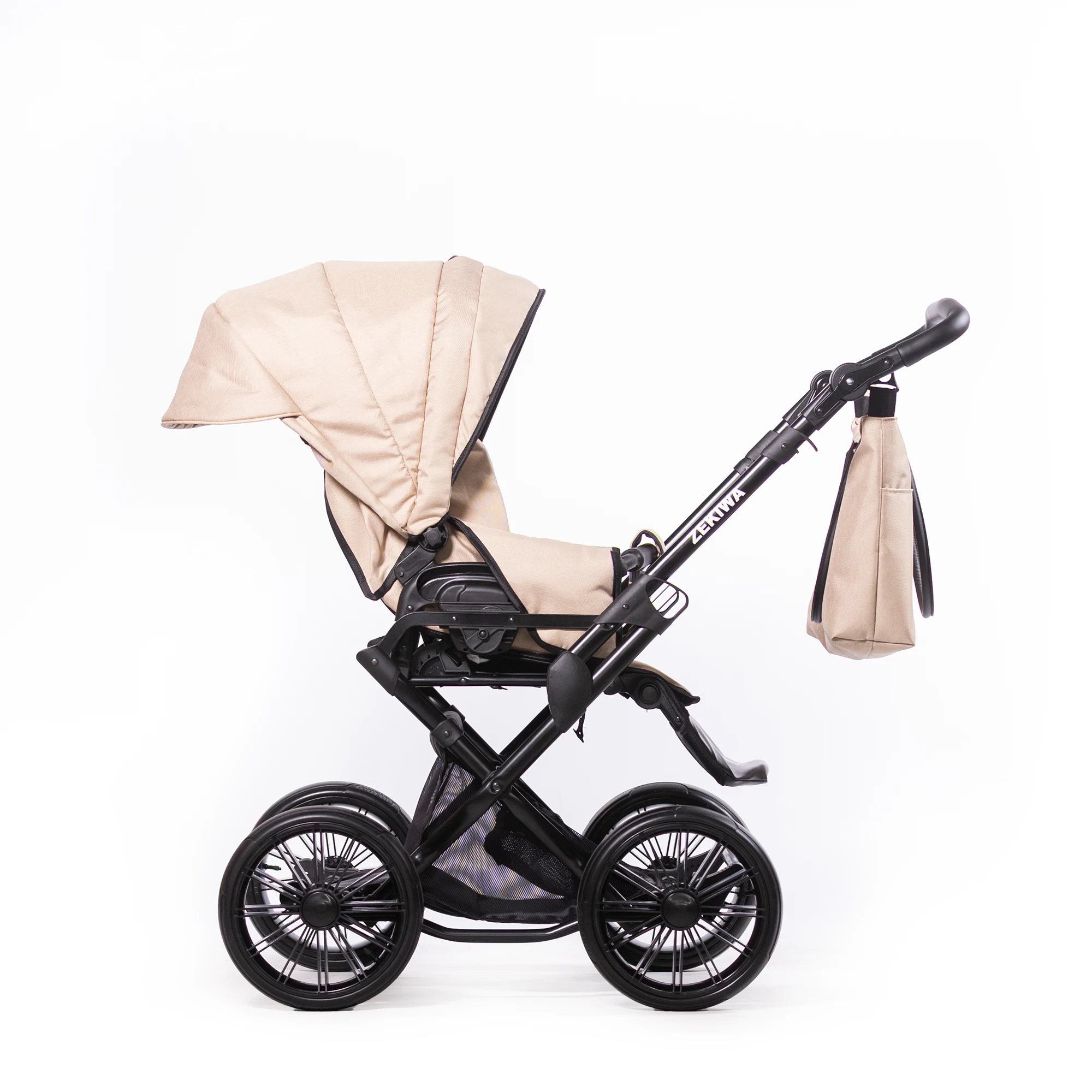 ZEKIWA Kinderwagen Indigo - Erstlingswagen - Babyerstausstattung Touring Max Sand