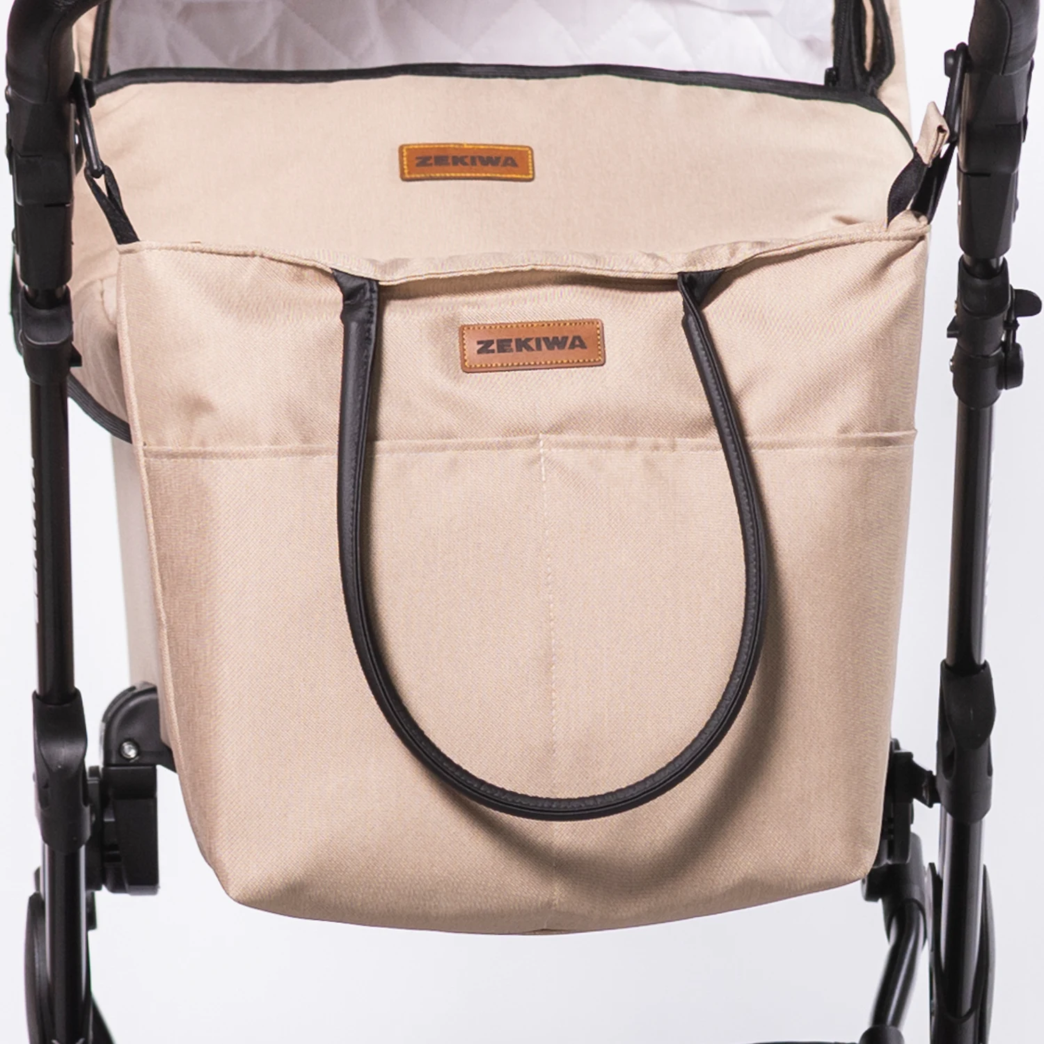 ZEKIWA Kinderwagen Indigo - Erstlingswagen - Babyerstausstattung Touring Max Sand
