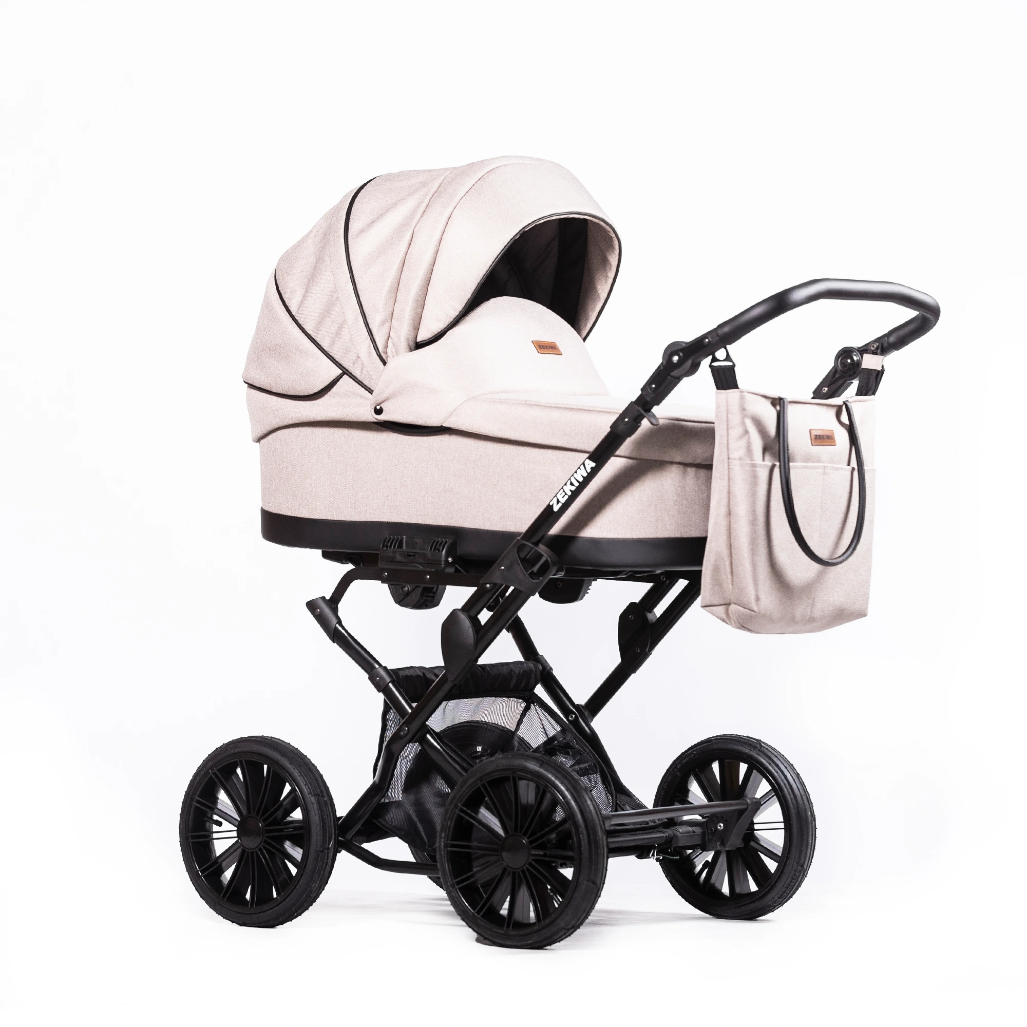 ZEKIWA Kinderwagen Indigo - Erstlingswagen - Babyerstausstattung Touring Max Sand