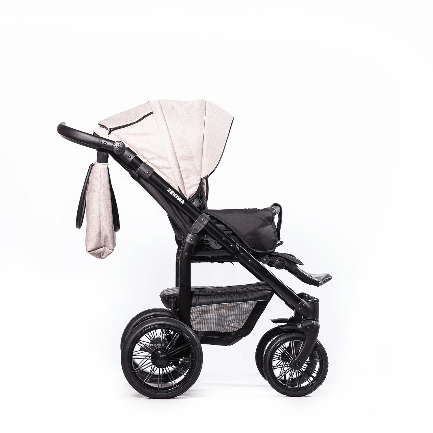 ZEKIWA Kinderwagen Indigo - Erstlingswagen - Babyerstausstattung Touring Max Sand
