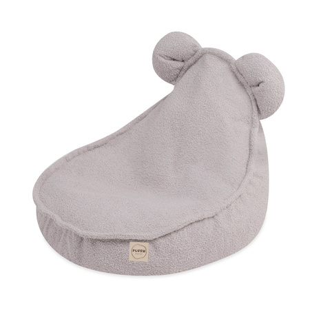 Plush Nest Kuschel Sessel mit Ohren - grau, in Lammfell Optik
