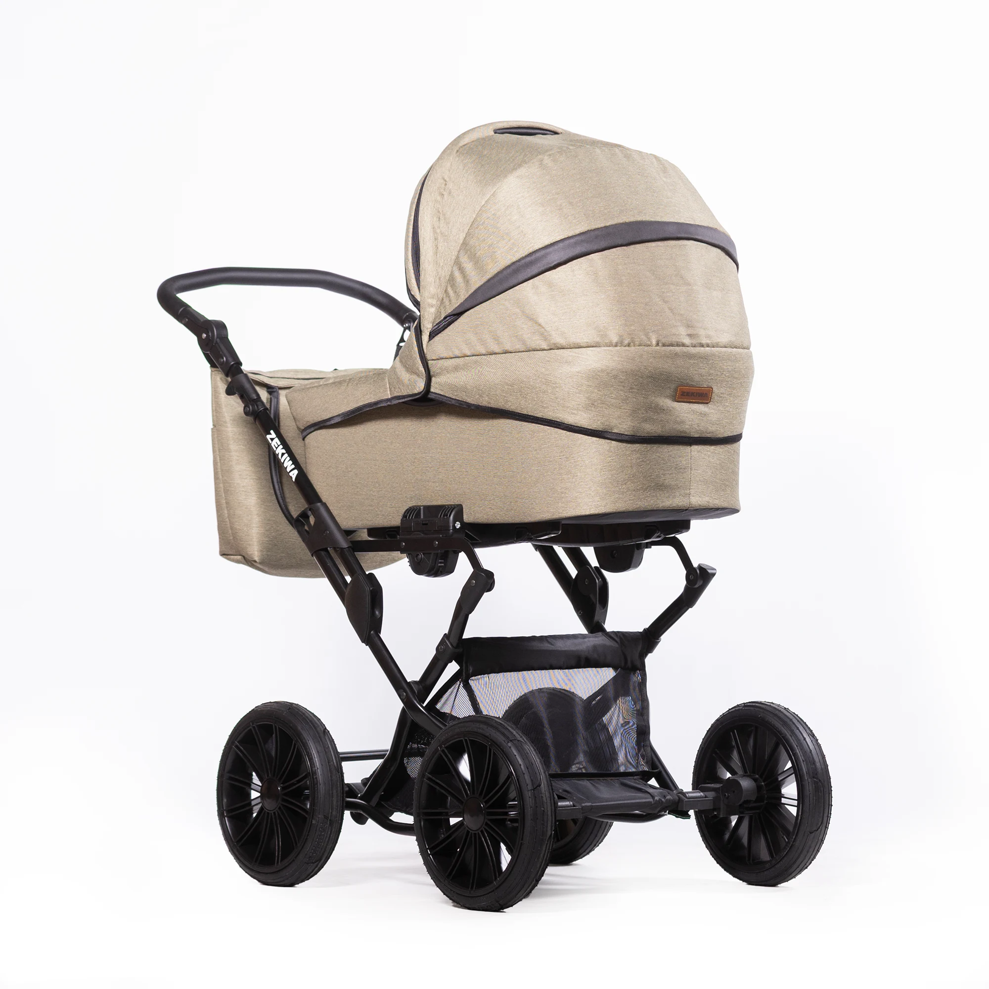 ZEKIWA Kinderwagen Indigo - Erstlingswagen - Babyerstausstattung Touring Max Green Black