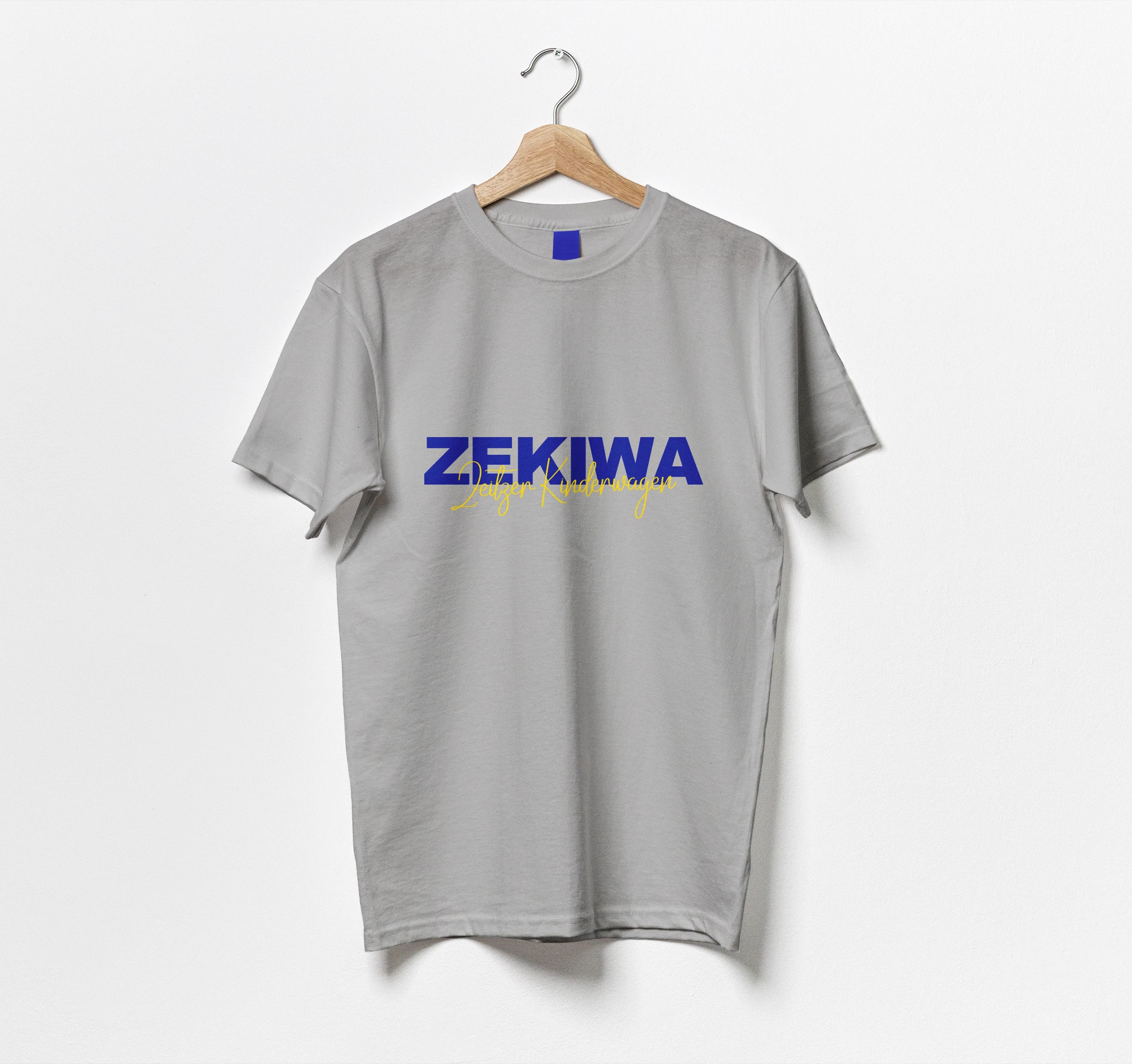 ZEKIWA TShirt L - "ZEKIWA Zeitzer Kinderwagen" - grau