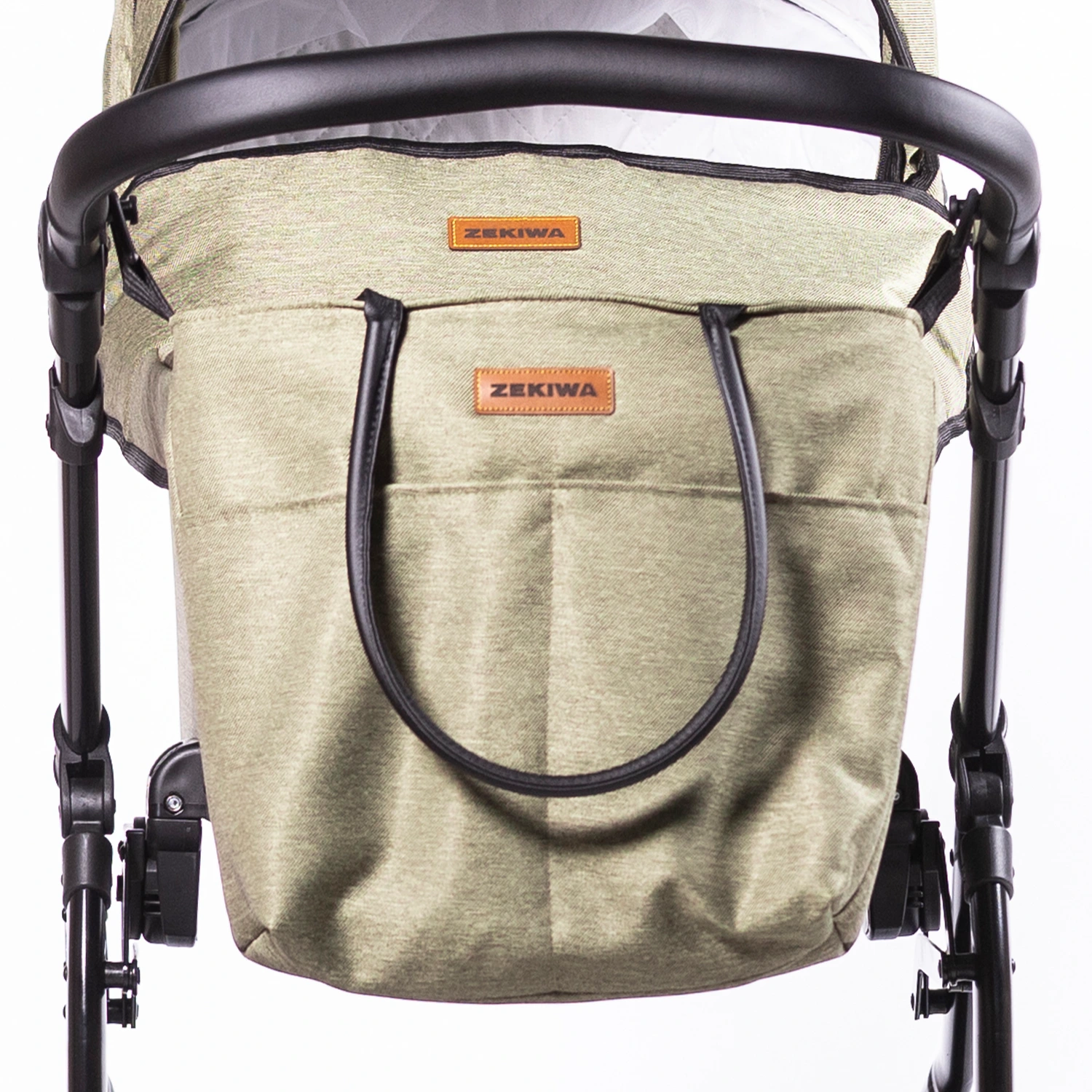 ZEKIWA Kinderwagen Indigo - Erstlingswagen - Babyerstausstattung Touring Max Green Black
