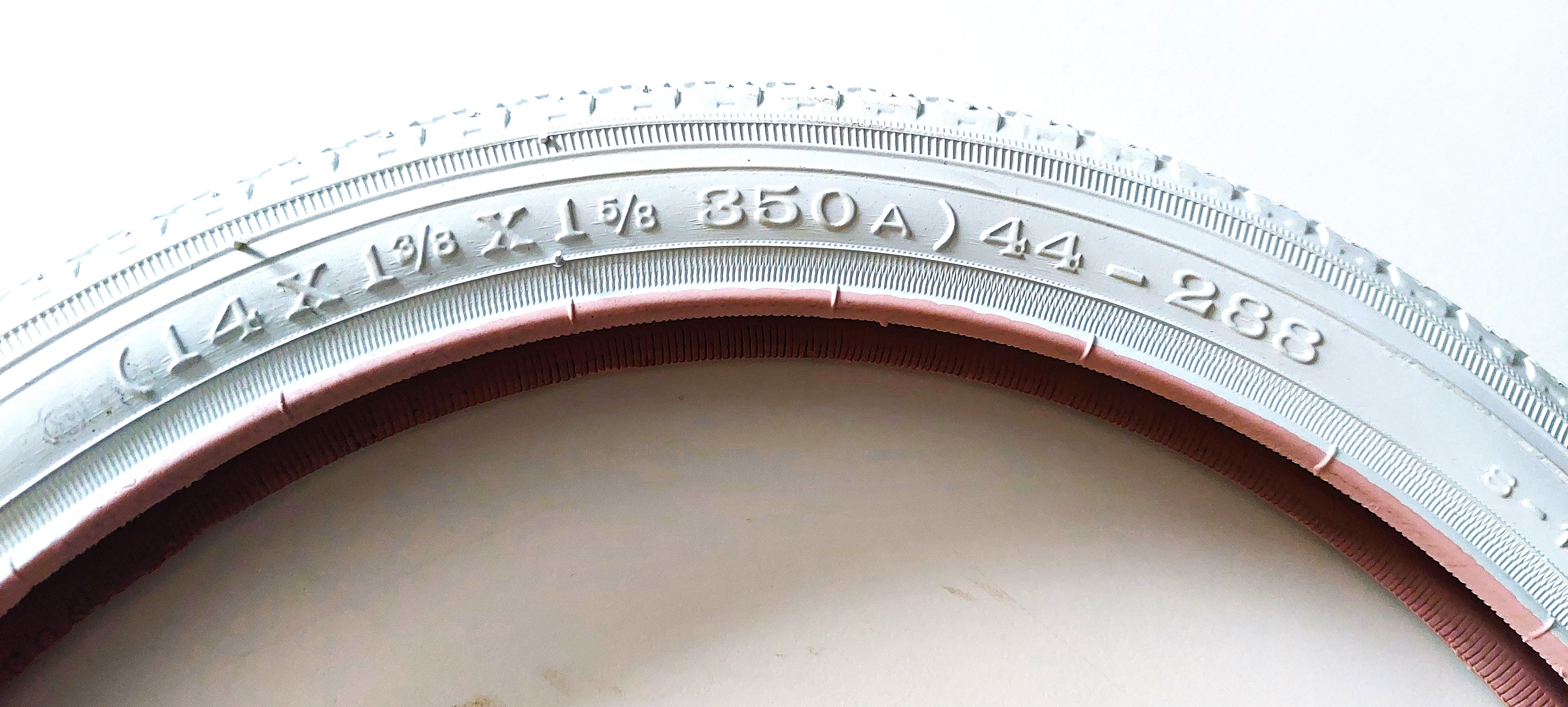 Reifen 14 Zoll weiß