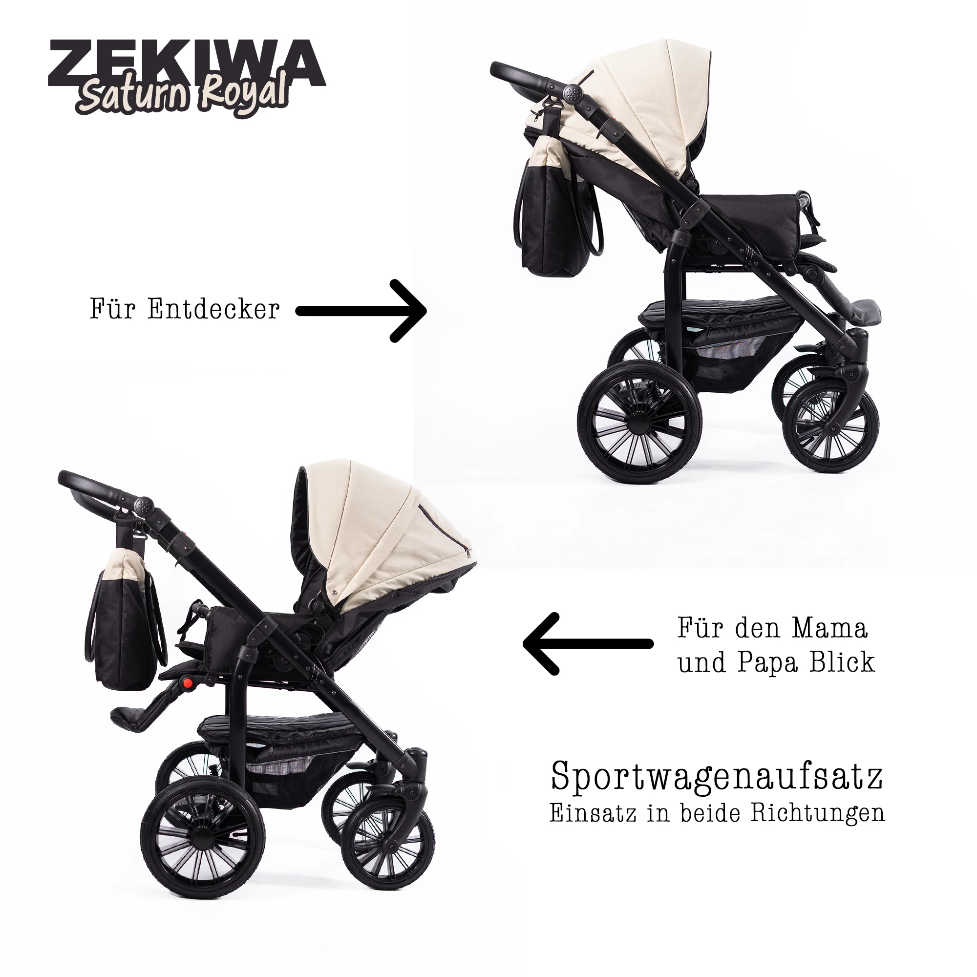 ZEKIWA Saturn Royal 2 in 1 Kinderwagen 