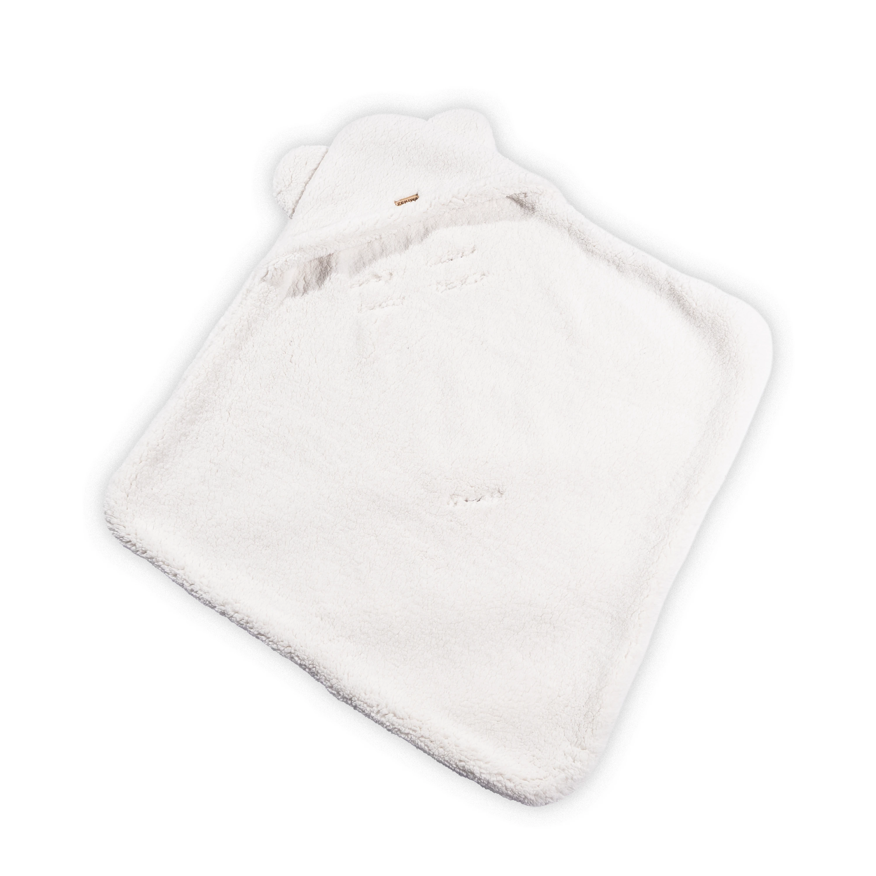 Einschlagdecke Teddy Beige - für Kinderwagen und Babyschale geeignet - 