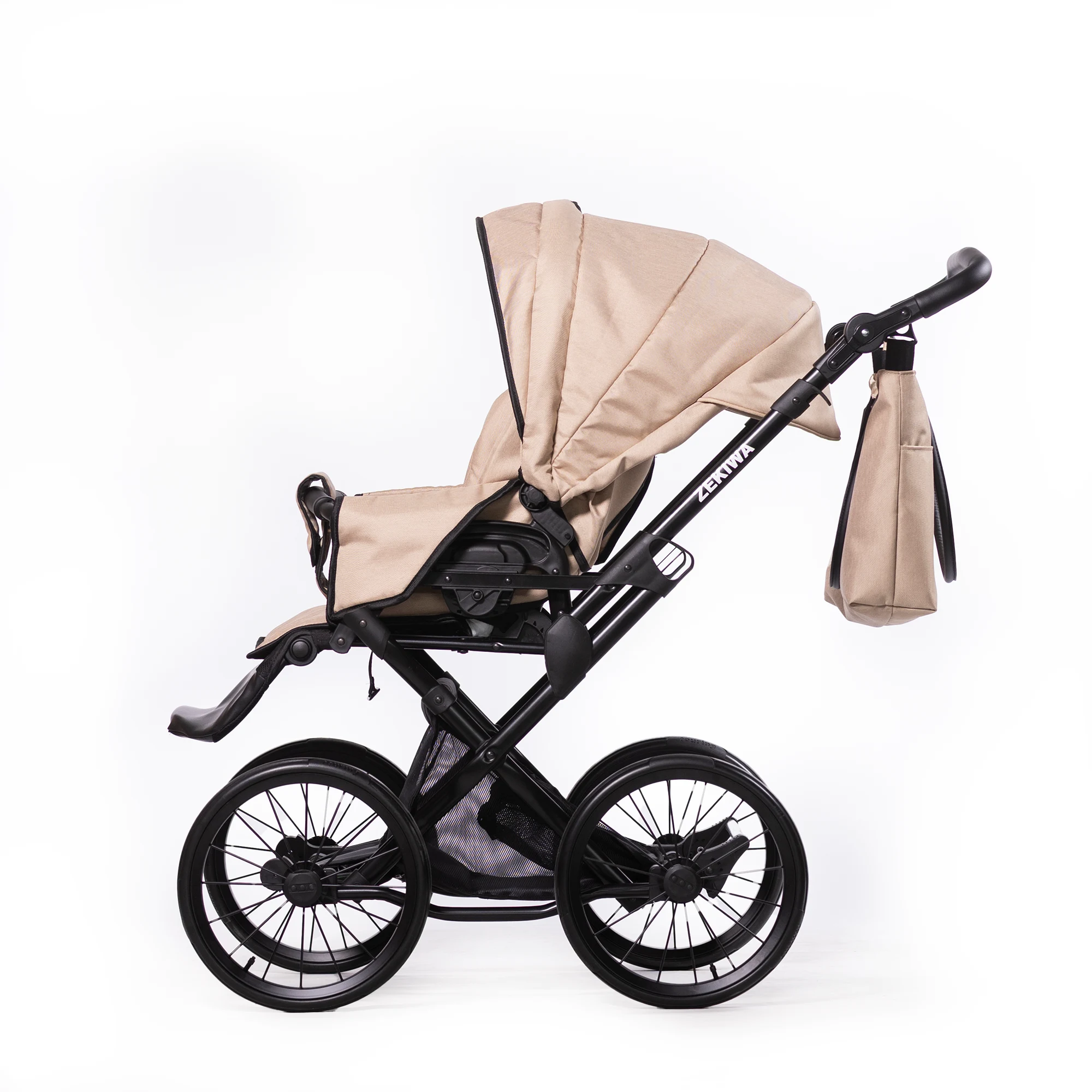 ZEKIWA Kinderwagen Indigo - Erstlingswagen - Babyerstausstattung Touring Max Sand